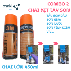 (COMBO 2 CHAI) Chai Xịt Tẩy Sơn Dung Dịch Tẩy Sơn Mạnh Mẽ Tẩy Rỉ Sét Tẩy Keo Paint Remover Sticker Remover 3M - 2x450ml
