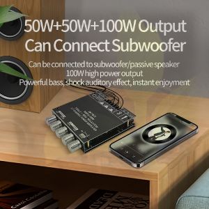 ZK-TB21 2.1 Channel Bluetooth Amplifier – 160W*2 + 220W Subwoofer Kotse & Bahay