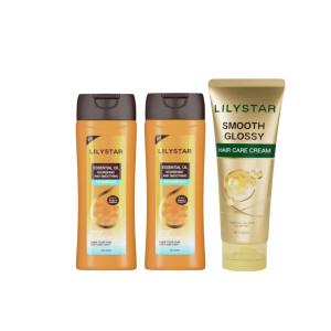Combo Lilystar 2 Dầu Gội & Và 1 Dầu Xả 200ml/1chai Giúp Tóc Mềm Mượt
