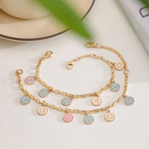 Custom Aksesoris Nama Gelang Charm Enamel *** Alphabet A - Z *** / Rante Tas - Charm Asesoris
