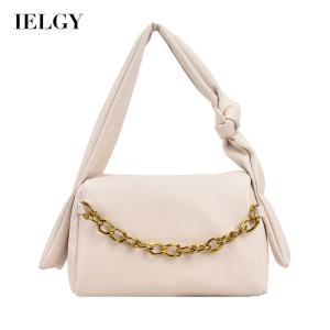 IELGY กระเป๋าสะพายไหล่น่ารักสีทึบระดับไฮเอนด์สำหรับผู้หญิง