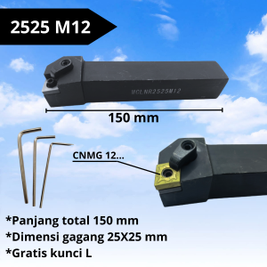 Holder Bubut Luar MCLNR 1616 2020 2525 3232 Stang Bubut Insert CNMG