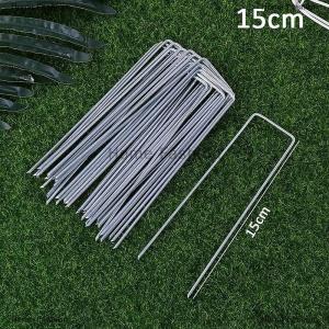 [COD] Home Fashion 20Pcs Landscape Staples U-Shaped Garden Pins Garden Stakes Staples Heavy Duty Yard Lawn Tent Stakes Securing Pegs For Weed