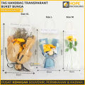 Tas Buket Bunga Transparan / Kantong Bunga / Opp Clear Plastik Bag / Plastik Bungkus Hadiah / Kertas Kado Bening / Kantong Mika Bunga / Bungkus Snack / Kado. 