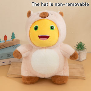 Quivlox 25cm Dino Doll NAILONG Series Hoodie Milk Dragon Costume Capybara Plush Doll Childrens Plush Toys Gifts