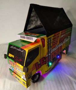 truk oleng JUMBO 43cm full variasi lampu dan terpal