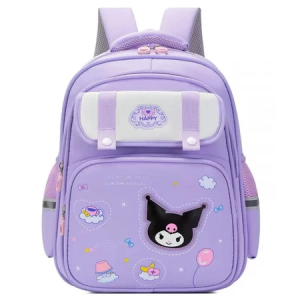 2026 Sanrio Kuromi Double-Deck Big Capacity School Bag for Girl Waterproof Oxford Cloth Backpack Student