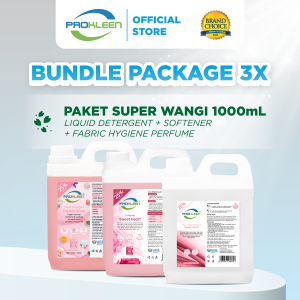 PROKLEEN [SPECIAL BUNDLE] = Deterjen Cair + Softener + Fabric Antibacterial United Cleaning 800mL+25% - 1pcs