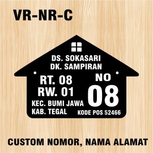 Papan Tanda Nomor Alamat Rumah Custom