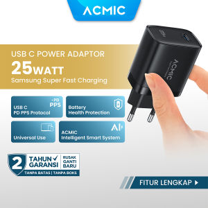 ACMIC CPD25 Type C 25W Charger Super Fast Charging Adaptor for Samsung
