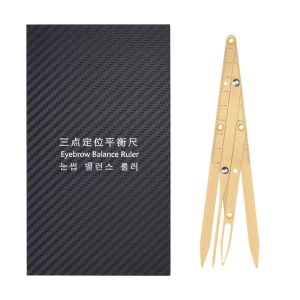 PENGGARIS DENGAN BOX Penggaris kaki 4 alis balance eyebrow untuk sulam alis//untuk di gunakan eyebrow