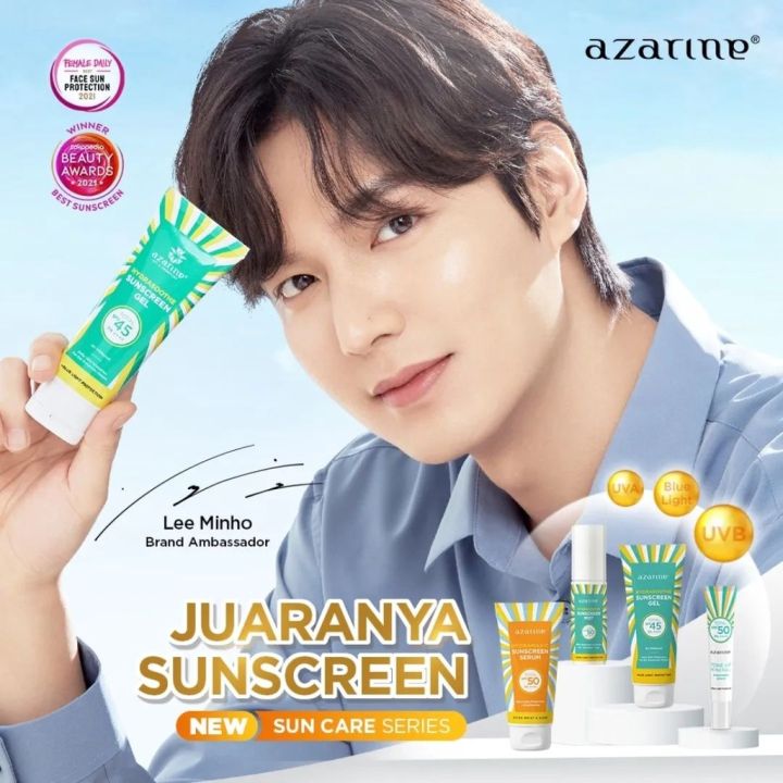 Azarine Sunscreen Series Bts Korea | Spf 45+++ | Cicamide Barrier ...