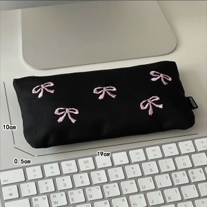 Tempat Pencil Tas Pensil kotak pensil aesthetic tempat alat tulis Bahan PVC berkapasitas besar dengan stiker gratis