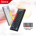 GAMEN Titan V All-New Titan Series Keyboard Gaming Mechanical Compact and Portable Keyboard 63 Keys 60% Layout Pluggable Port Type-C Blue Switch Wired RGB Light LED Light PBT Keycaps Backlight Original PC Laptop - Garansi 1 Tahun. 