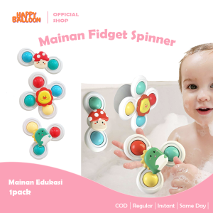 HappyBalloon Mainan Spinner Fidget Toys | Fidget Spinner Rubic Toys Karakter Dinosaurus Mushroom Jamur Naga Singa