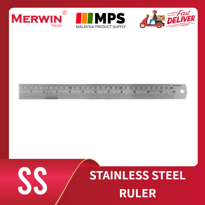 Merwin Stainless Steel Ruler 6/12/18/24/40/48/60/80 Inch of Different ...