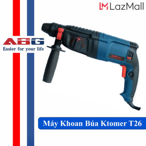Máy Khoan Búa ABG KTOKER T26 Công Suất 800W Hoạt Động Mạnh Mẽ Thân Máy Chắc Chắn Máy Có Tuổi Thọ Lâu Dài Thiết Kế Nhỏ Gọn Dòng Máy Khoan Chuyên Dụng Trong Các Công Trình Xây Lắp Điện Nước Điều Hòa Và Rất Nhiều Công Việc Khác