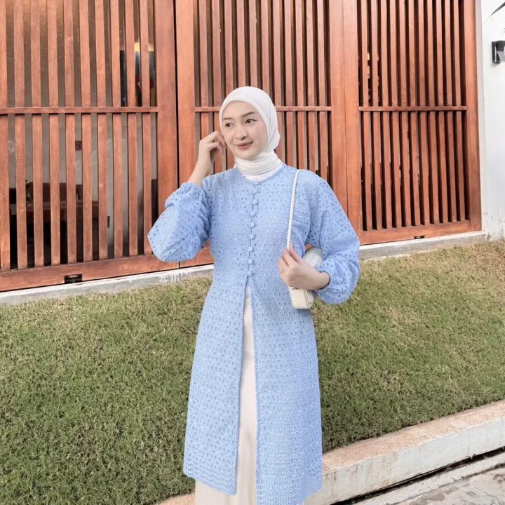 Zaline%20Embroidery%20Tunic%20Dress%20/%20Formee%20Outfit%20/%20Dress%20Katun%20Bordir%20/%20Tunik%20Lebaran%20/%20Dress%20Lebaran%20-%20Image%205