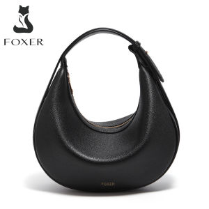 FOXER Handbag Women Sling Bag Crossbody Bag PU Leather Bag Adjustable Shoulder Straps