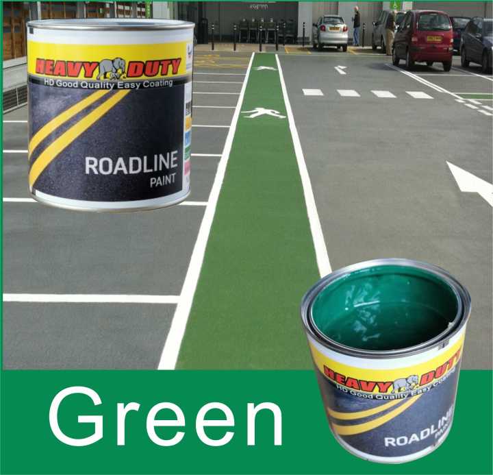 GREEN ( 5L ) ROADLINE PAINT / ROAD MARKING PAINTS SINGLE PACK