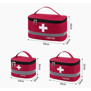 3pcs First Aid Kit Medicine Bag Portabel Nurse Kit Tas P3K Medis Travel Tempat Obat P3K s m L