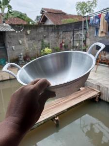Wajan Cekung dalam tebal Alumunium Anti Lengket Kuali SUPER Alat Dapur Penggorengan KENCENG