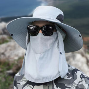 Foldable Quick Drying Waterproof 360° Visor Hat UV Protection Fisherman Cap Men Shawl Sun Hats Women Dual Use Fishing Hiking Cap