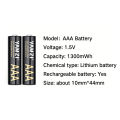 YAMZI AA 3700mWh / AAA 1300mWh Pin sạc lithium 1.5V. 