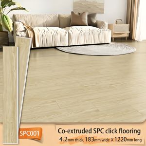 [SG Stock]SPC Stone Plastic Flooring Interlocking Lock Waterproof Wear-Resistant Wood Grain Floor
