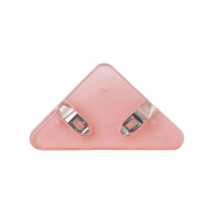 1/5PCS Transparent Color Triangle Clip Portable Mini Binder Clips Convenient Paper Holder File Folders Student Storage Desktop Organizer Office Supplies