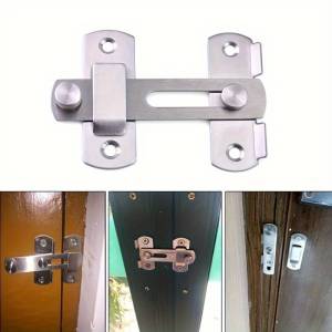 Stainless Steel Door Hasp Latch Lock Sliding Door Window Cabinet Fitting Room Stainless Steel Safety Pack lock Clasp