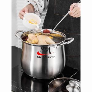 SUS 304 Stainless Steel Soup Pot/ Tall & Deep / Sauce Pot / Milk Pot / Cooking Pot