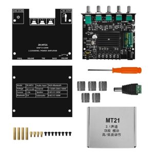 ZK-MT21 2.1 Channel Bluetooth 5.0 Subwoofer Amplifier Board 50WX2+100W Power Audio Stereo Board Bass