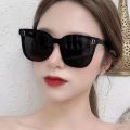 Korean Viral UV400 Sun Block Fashion Square Cat Eye Plain Black Sunglasses Mirror Dark Glasses Unisex. 
