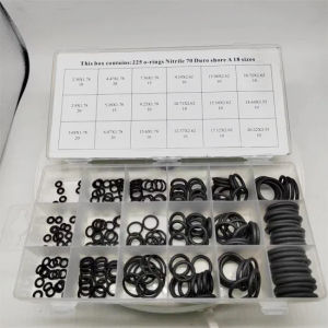 Karet Rubber O-Ring Seal Tightening Karet Sil HNBR NBR 225pcs Hitam