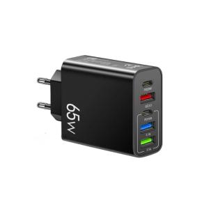 Practical 65W Charging Hub USB Type C Port Automatic Power Adjustment Simultaneous Charging Head for Various Devices