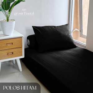 SPREI  RESLETING POLOS KASUR SPRING BED | BAHAN KATUN EMBOS | UKURAN 140×200×20