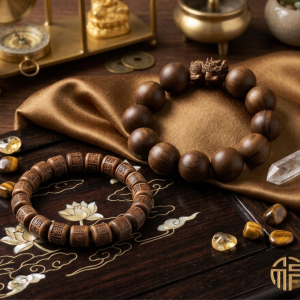 COMBO VÒNG TAY PHONG THỦY MAY MẮN – Vòng tay Tỳ Hưu Đàn Hương và Vòng tay Phật Pháp khắc lục tự châm ngôn [TẶNG KÈM TÚI NHUNG ĐỎ MAY MẮN]