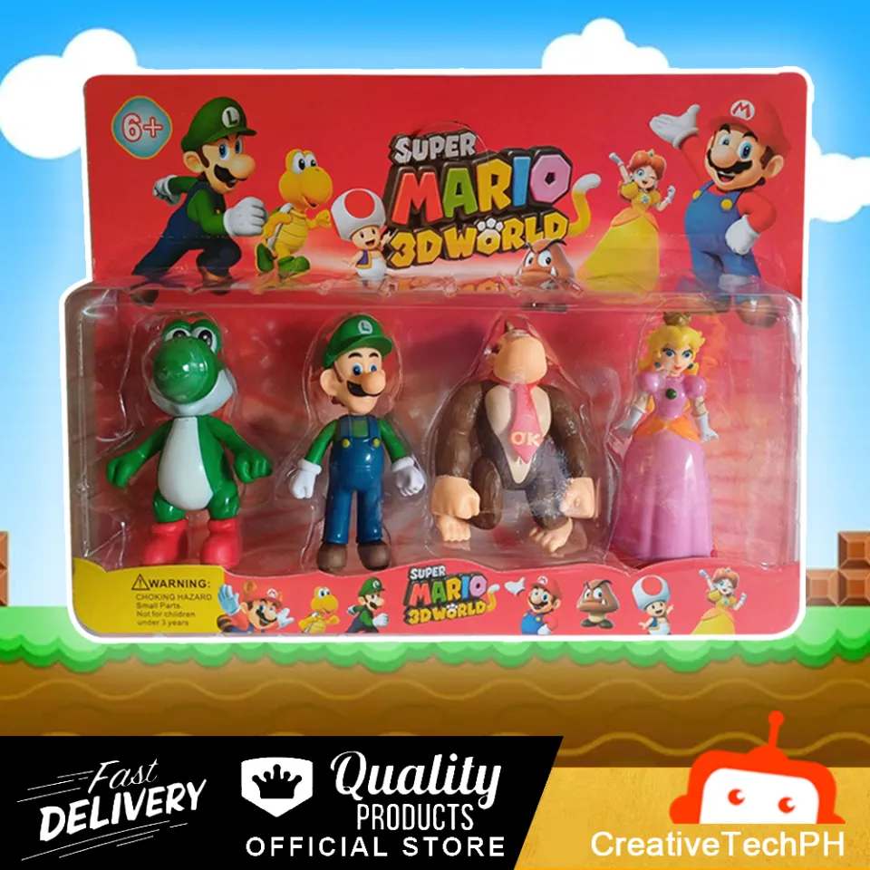 4 in 1 Super Mario 3D WORLD Action Figures Toys for Kids Lazada PH