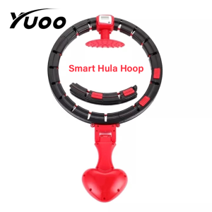 Yuoo Smart Hula Hoop Adult Slimming Fitness Exercise Adjustable Detachable Hula Hoop with Digital Display
