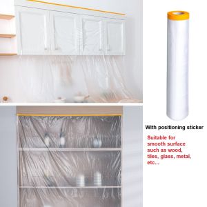 Dustproof Furniture Protection Disposable Plastic Film Household Bed Sofa Dust Cover Cloth for Renovation/Upgrading