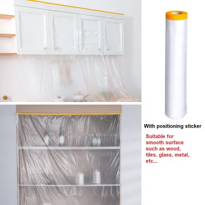 Dustproof Furniture Protection Disposable Plastic Film Household Bed Sofa Dust Cover Cloth for Renovation/Upgrading