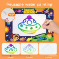 Magic Water Drawing Mat Reusable Doodle Mat Luminous Writing Painting Mats Board with 6 Magic Pens Learning Toy Big Size Educational Toys for Kids. 