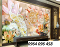 Mẫu tranh gạch 3d ốp tường phòng khách - DCNNM65. 