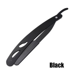 Stainless Steel Straight Razor Holder Antique Mens Manual Folding Shaver Holder Blades Not Included