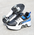 Roller Kicker Skate Shoes Retractable Wheels Skating Shoes Skates. 