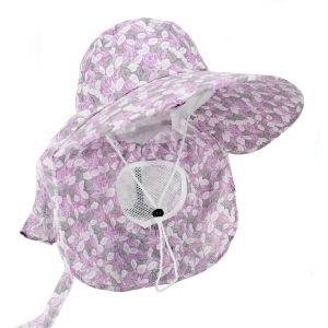 RUIMO Topi Berkebun Visor B-27 Lipat Motif Batik Floral Wanita Premium Import - Aksesoris outdoor