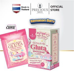 Precious Skin Thailand Extra Pure Gluta Whitening Body & Face Soap / Sabun Pemutih / Sabun instan Putih 80g