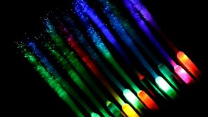 LED Glow Stick Colorful Fiber Glow Stick LED Toy Party Night Light Props Christmas Birthday Gift Wedding Party Gifts
