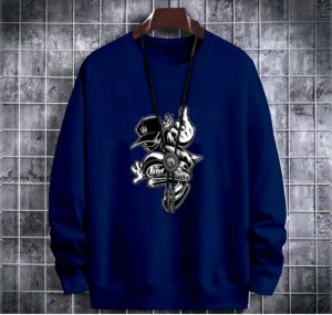 Bisa COD Sweater Keren Kaos Pria Elegan Crewneck Trendy Sweatshirt Cowok Kasual Sweter Wild Ones